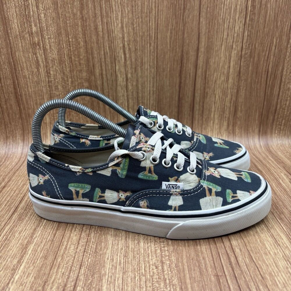 Vans Off The‎ Wall Hula Girl Aloha Men’s Blue Shoes - Men’s Size 7 Women's 8.5